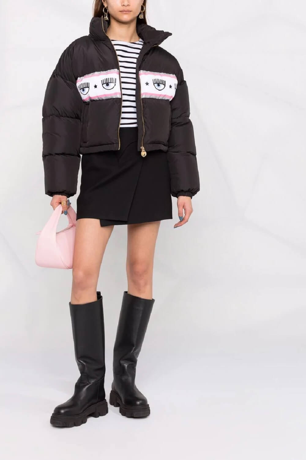 Logomania-Tape Puffer Jacket – Tiffany Boutique Cyprus