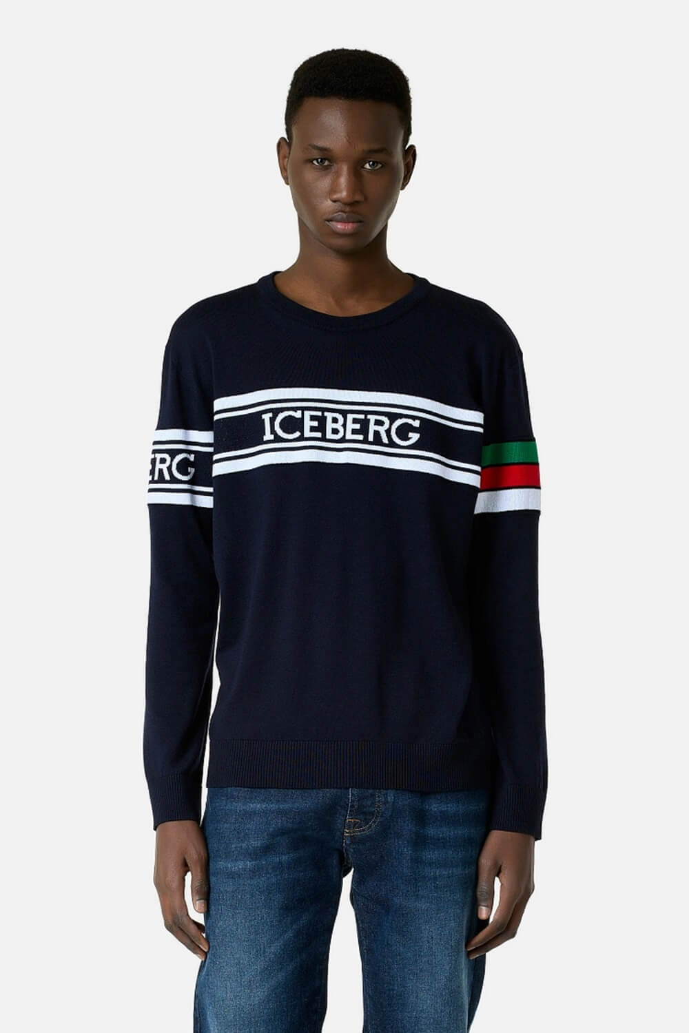 Crew Neck Sweater With Institutional Logo – Tiffany Boutique Cyprus