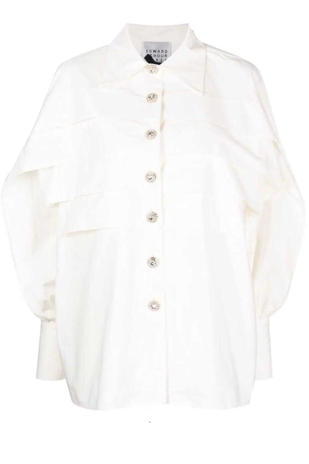 Tiered Cotton Shirt Jacket – Tiffany Boutique Cyprus
